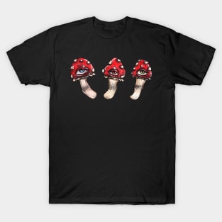 Cute Cottage/goblin core mushrooms T-Shirt